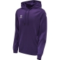 Preview: Hummel Core XK Poly Sweat Hoodie - Acai/Weiß